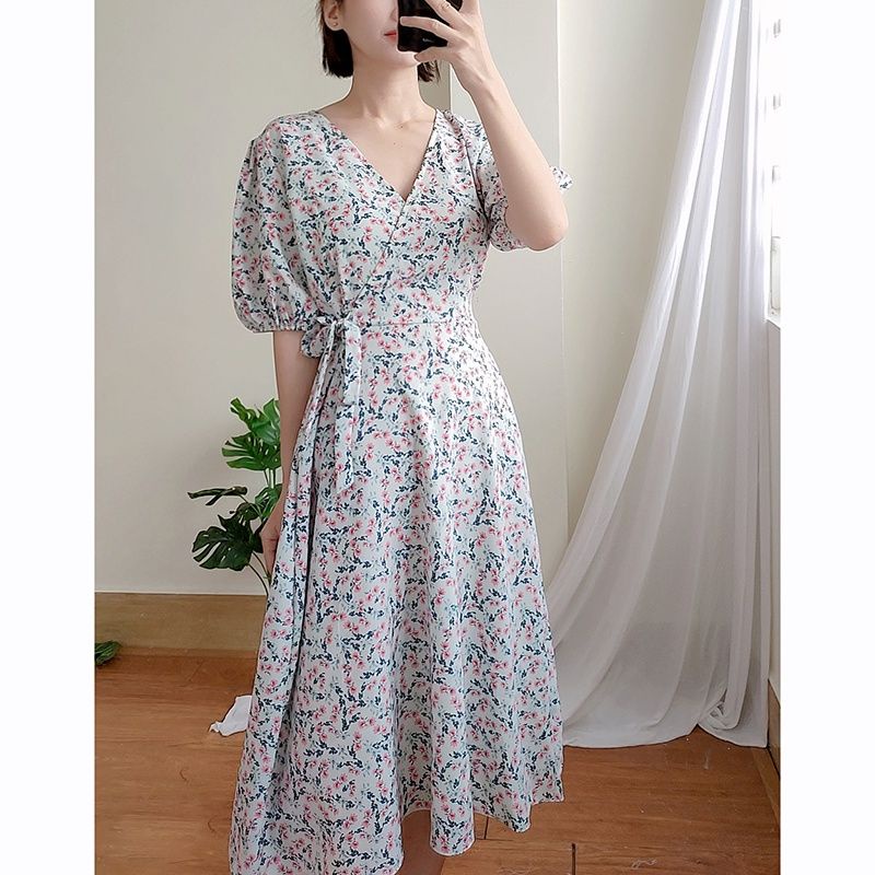 Combo đầm hoa nhí tặng 1 áo phông