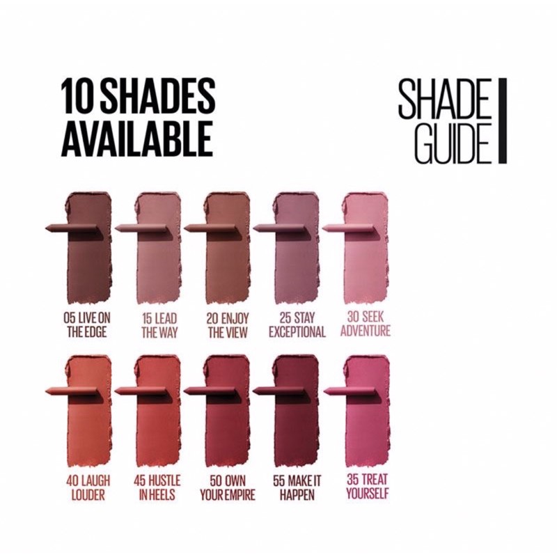 (hàng Mới Về) Son Lì Maybelline Màu Sắc Thời Trang | BigBuy360 - bigbuy360.vn