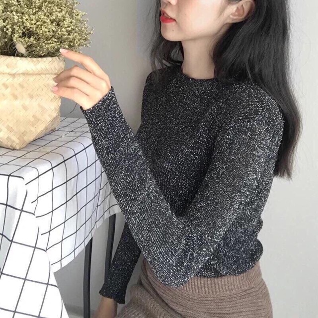 Áo nhũ len tăm | BigBuy360 - bigbuy360.vn