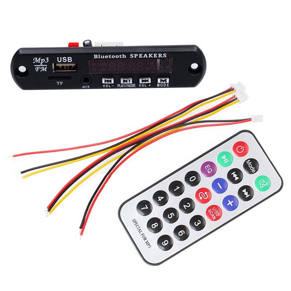 Automobile MP3 Player FM Radio Bluetooth 5.0 Speaker Module Audio Decoder Board