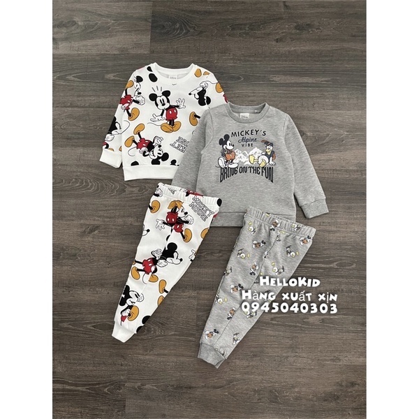 Bộ nỉ Mickey Delta nhiều hình