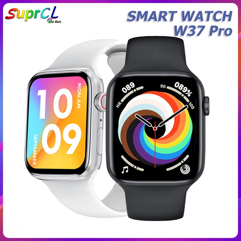 Đồng Hồ Thông Minh W37 Pro Hai Nút 44Mm Series 7 Kết Nối Bluetooth Chống Nước Có Mật Khẩu Và Khóa Màn Hình