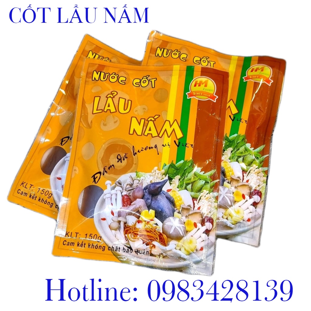 [Chính Hãng]Cốt Lẩu HMFOODS/Cốt Lẩu Nấm Thiên Nhiên KO CAY