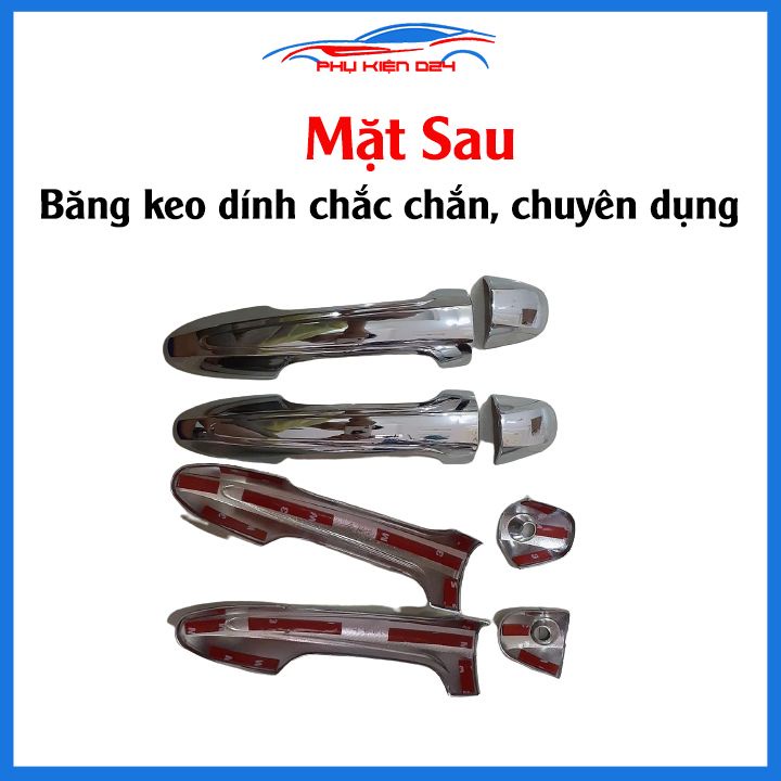 Ốp tay hõm Vios 2019-2020-2021-2022-2023 vân carbon/mạ crom chống trầy bảo vệ cửa xe ô tô