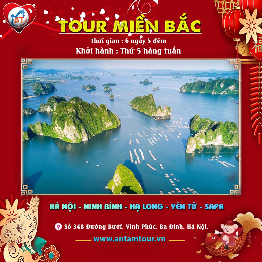 Toàn Quốc [ E-Voucher ] Tour Hà Nội - Ninh Bình - Hạ Long - Sapa 6 Ngày Tour Miền Bắc