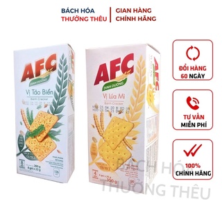 Bánh quy dinh dưỡng AFC lúa mì và vị rau hộp 8 gói
