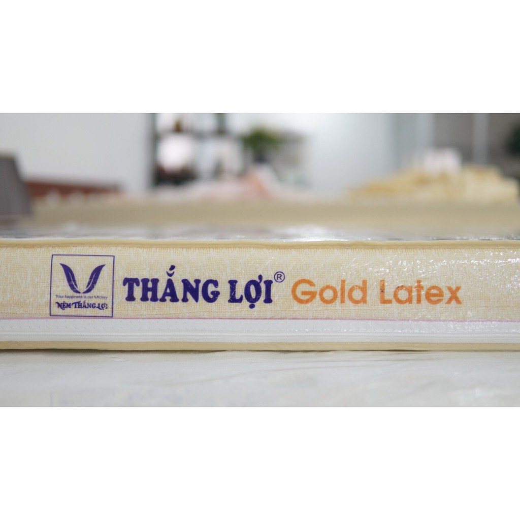 Nệm Gold latex Thắng Lợi 10p nệm cao su thiên nhiên miễn ship toàn quốc BH 15 năm