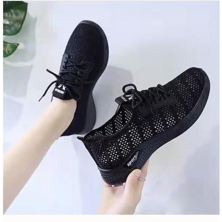 ☌☁Giày Thể Thao Lưới Mùa Hè Nữ Thoáng Khí Đế Mềm Êm Chân KT07 *