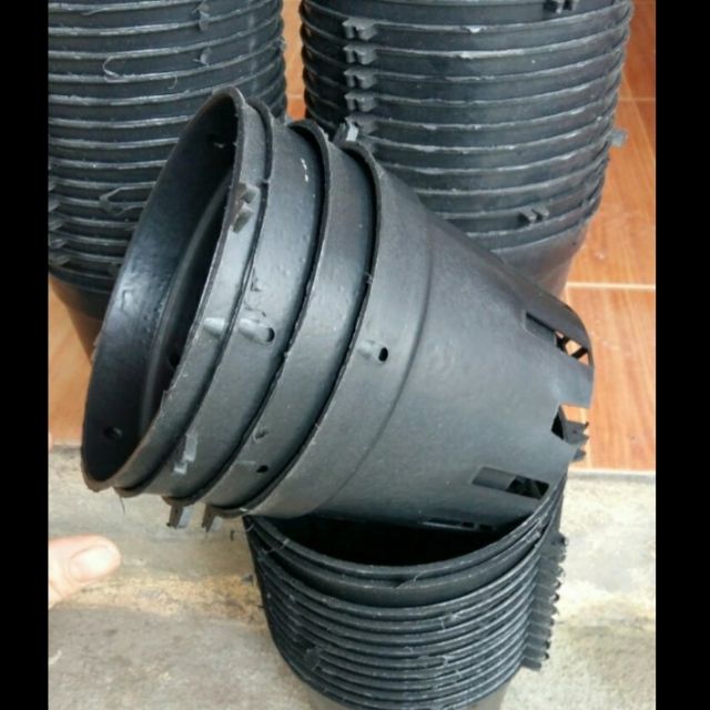 Combo 100 cái chậu trồng lan đen phi 14cm