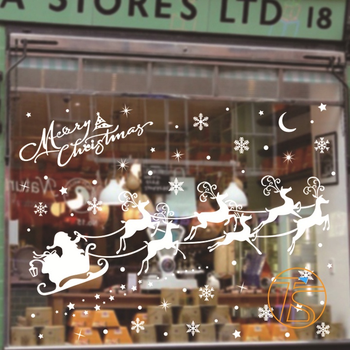 Decal Trang Trí Noel Mẫu Sticker Dán Tĩnh Điện Dịp Giáng Sinh, Tết 2022 Phù Hợp Shop Thời Trang, Văn Phòng | BigBuy360 - bigbuy360.vn