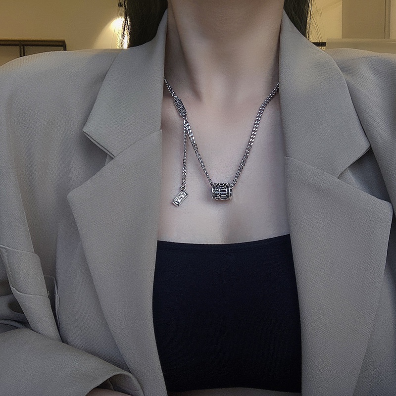 Dây Chuyền Dáng Dài Phong Cách hip hop vintage Thời Trang