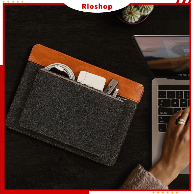 Túi chống sốc Tomtoc Felt & Pu Leather For Macbook PRO/AIR 13"/16" New - H16