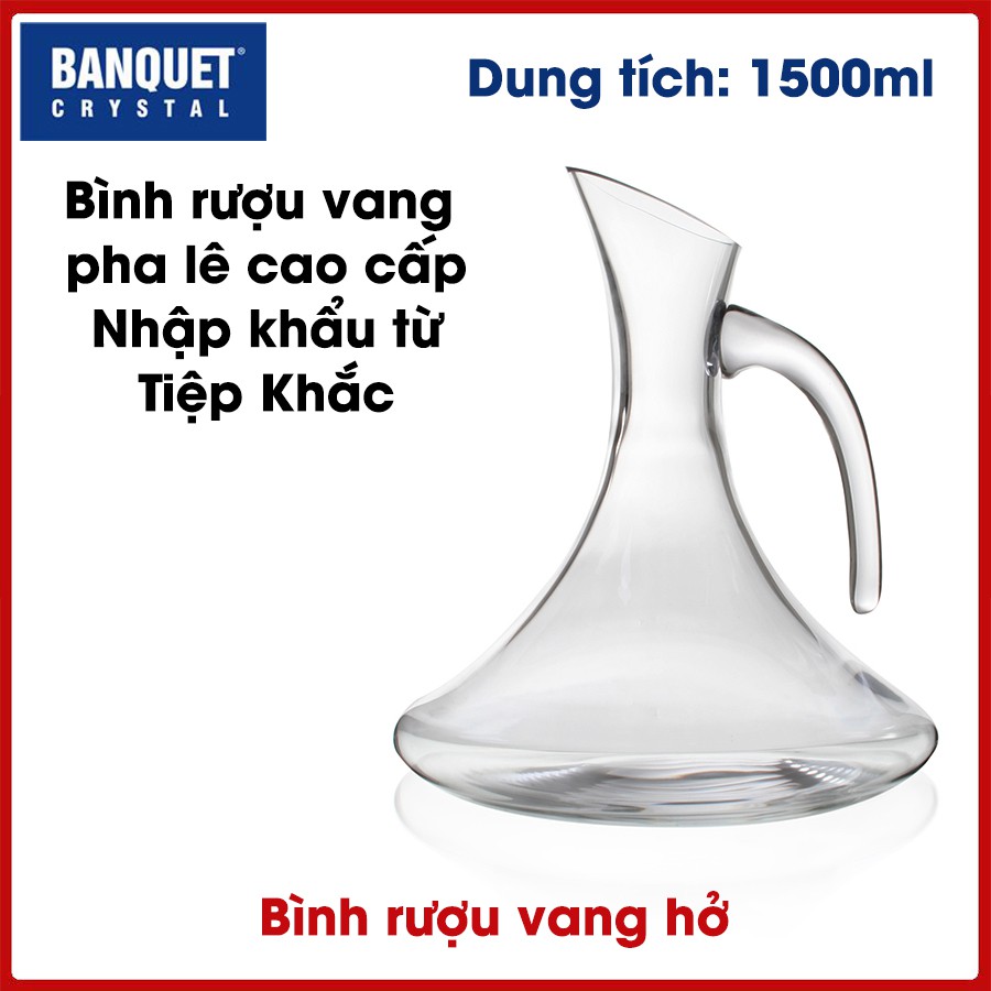 Bình pha lê Decanter vang hở dung tích 1500ml (DEC1500)