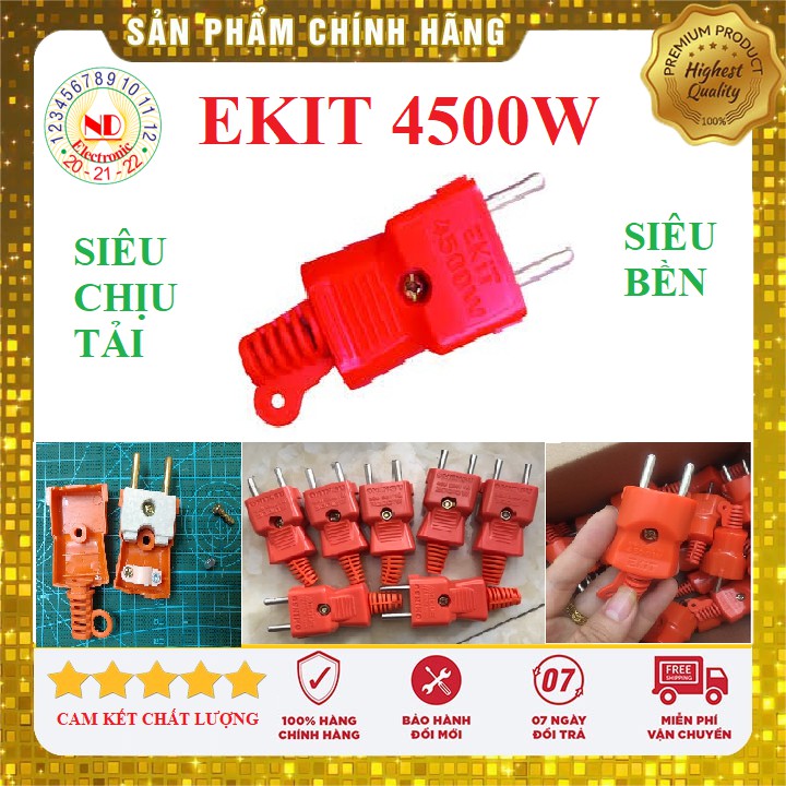 Phích Cắm Siêu Chịu Tải Lõi Sứ 4500W EKIT