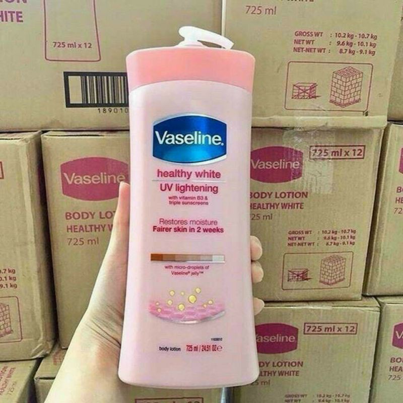 Lotion dưỡng thể trắng da Vaseline Healthy White UV Lightening 725mL