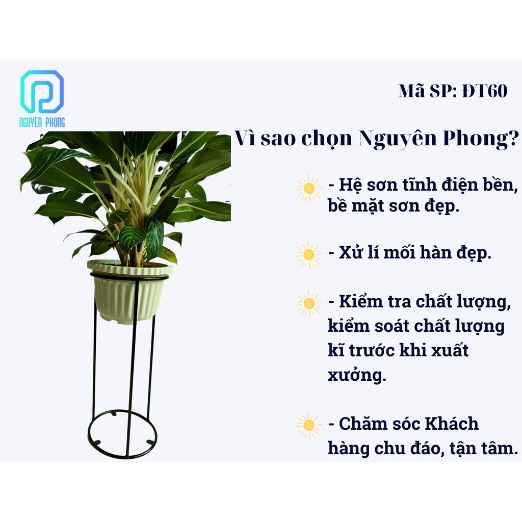 Chân sắt để chậu hoa, giá để hoa đẹp, kệ cây cảnh chân tròn, thiết kế gọn nhẹ, hiện đại, kệ trưng cây cảnh ĐT