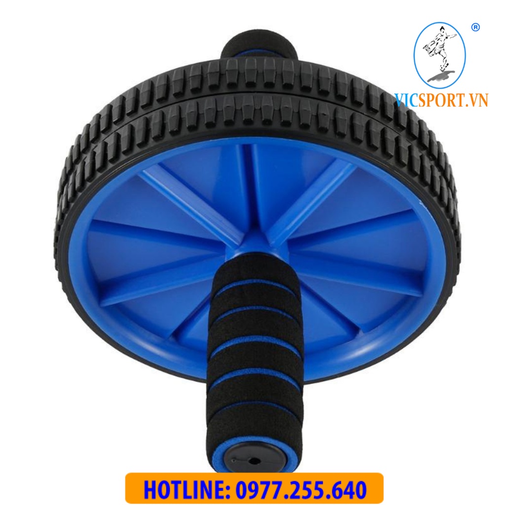 Bánh xe lăn 5 trong 1 hỗ trợ luyện tập thể hình (Tặng Đệm Lót Gối) - Vicsportvn