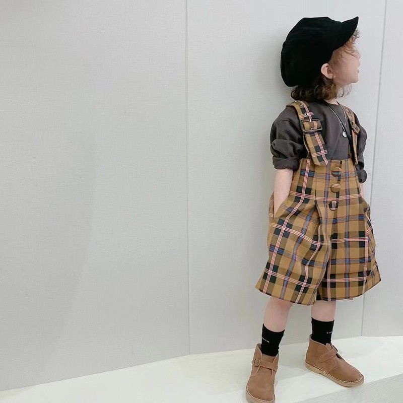 Quần Short Họa Tiết Sọc Caro Thiết Kế Mới Thời Trang Mùa Xuân Hè Theo Phong Cách Hàn Quốc Cho Bé