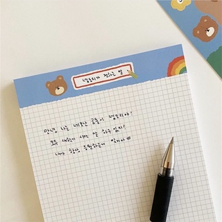 Giấy Note 💕 Tập giấy note gấu xinh A5 phong cách hàn quốc