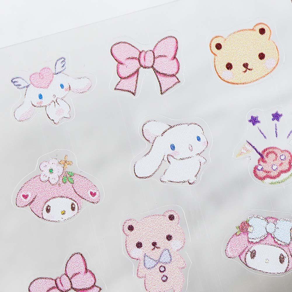 OCEANMAP Miếng Dán Trang Trí Móng Tay Họa Tiết Hoạt Hình Dễ Thương