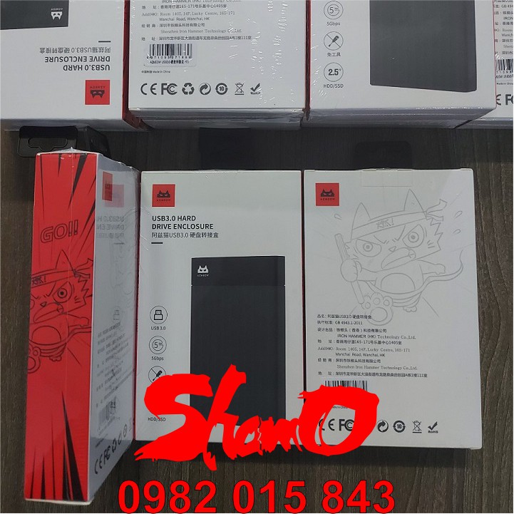 Box ổ cứng 2,5inch AZMEOW Sata3 – USB3.0 – CHÍNH HÃNG – Bảo hành 12 tháng – Box HDD – Box SSD