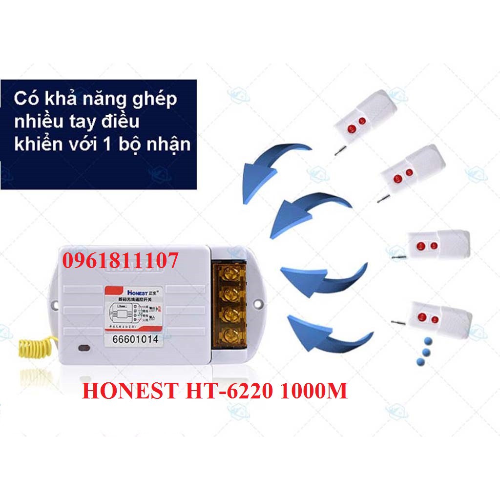 Điều khiển từ xa honest 6220 1KM