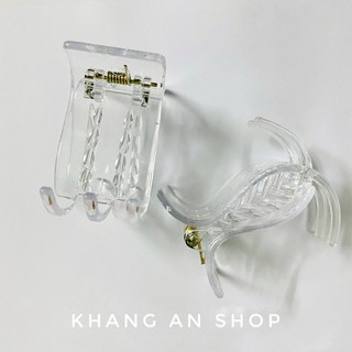 Kẹp tóc càng cua răng trong suốt