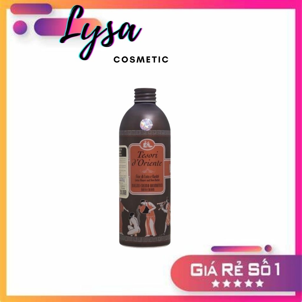 Sữa Tắm Nước Hoa Tesori D' Oriente Hoa Sen kèm vòi 500ml Dưỡng Ẩm Da Mịn Màng - Lysa cosmetic