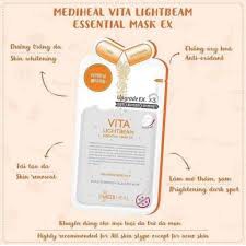 Miếng mặt nạ dưỡng da Mediheal Teatree, Vita Lightbeam, Placenta Revital và Collagen EX Essential Mask 24ml