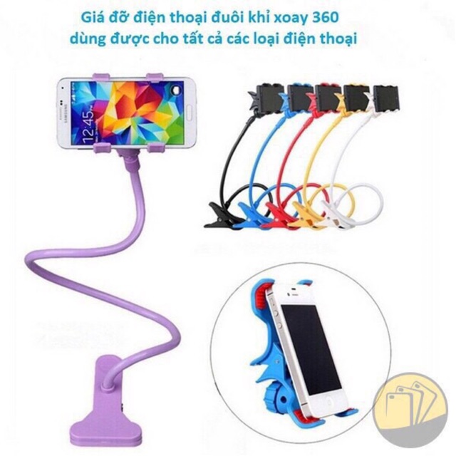 Kẹp điện thoại đuôi khỉ đa năng 360 độ | BigBuy360 - bigbuy360.vn