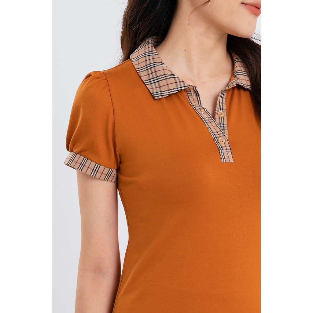Áo Polo LAMER Tay Ngắn Phối Kẻ L61B22H057