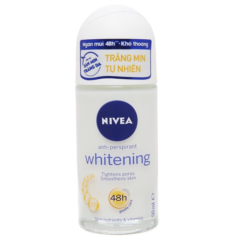 Lăn khử mùi Nivea Whitening chai 50ml