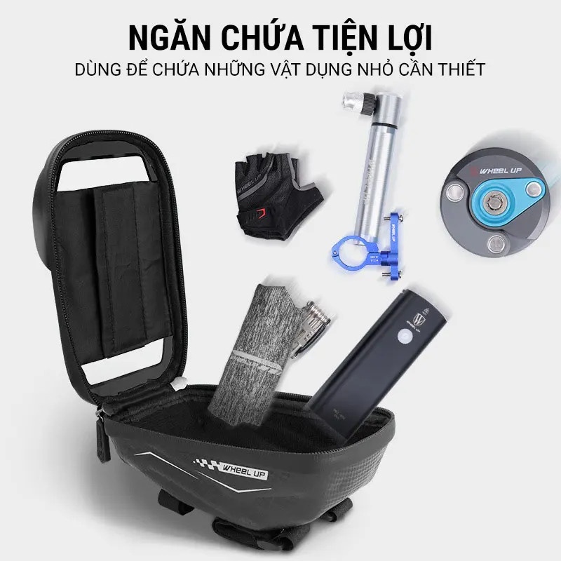 Túi điện thoại ghi đông xe đạp Wheel Up HBB-03