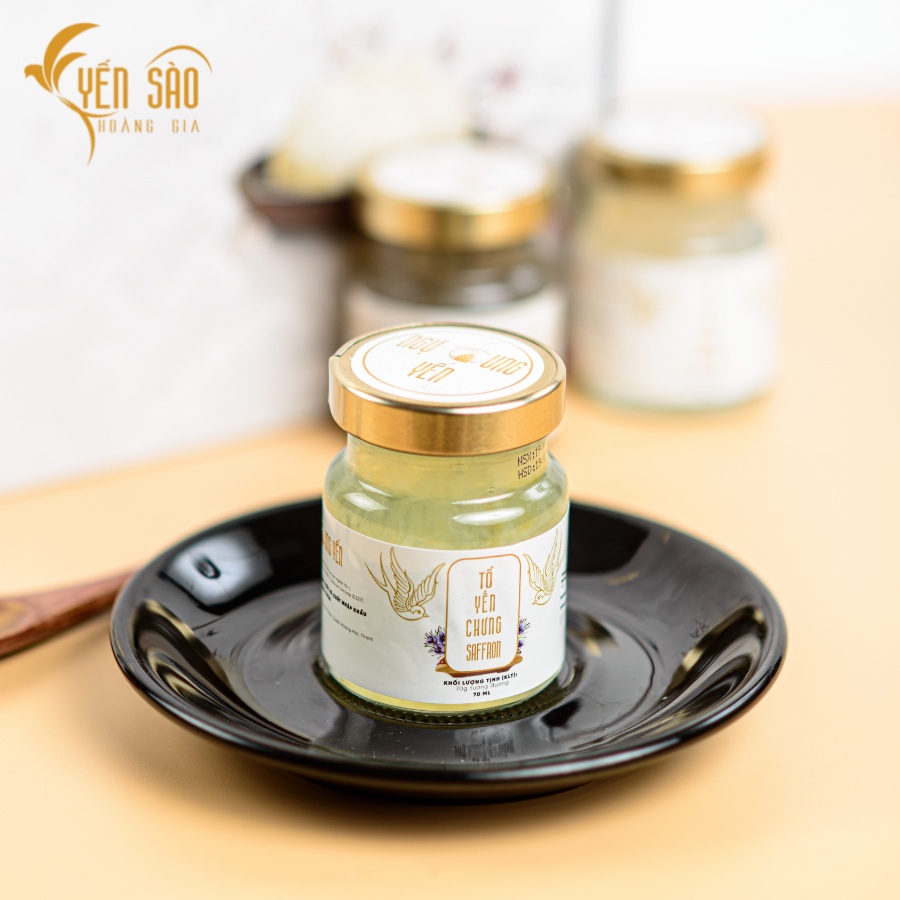 Yến Sào Ngự Cung Hoàng Gia set 6 hũ nguyên chất Saffron 70ml