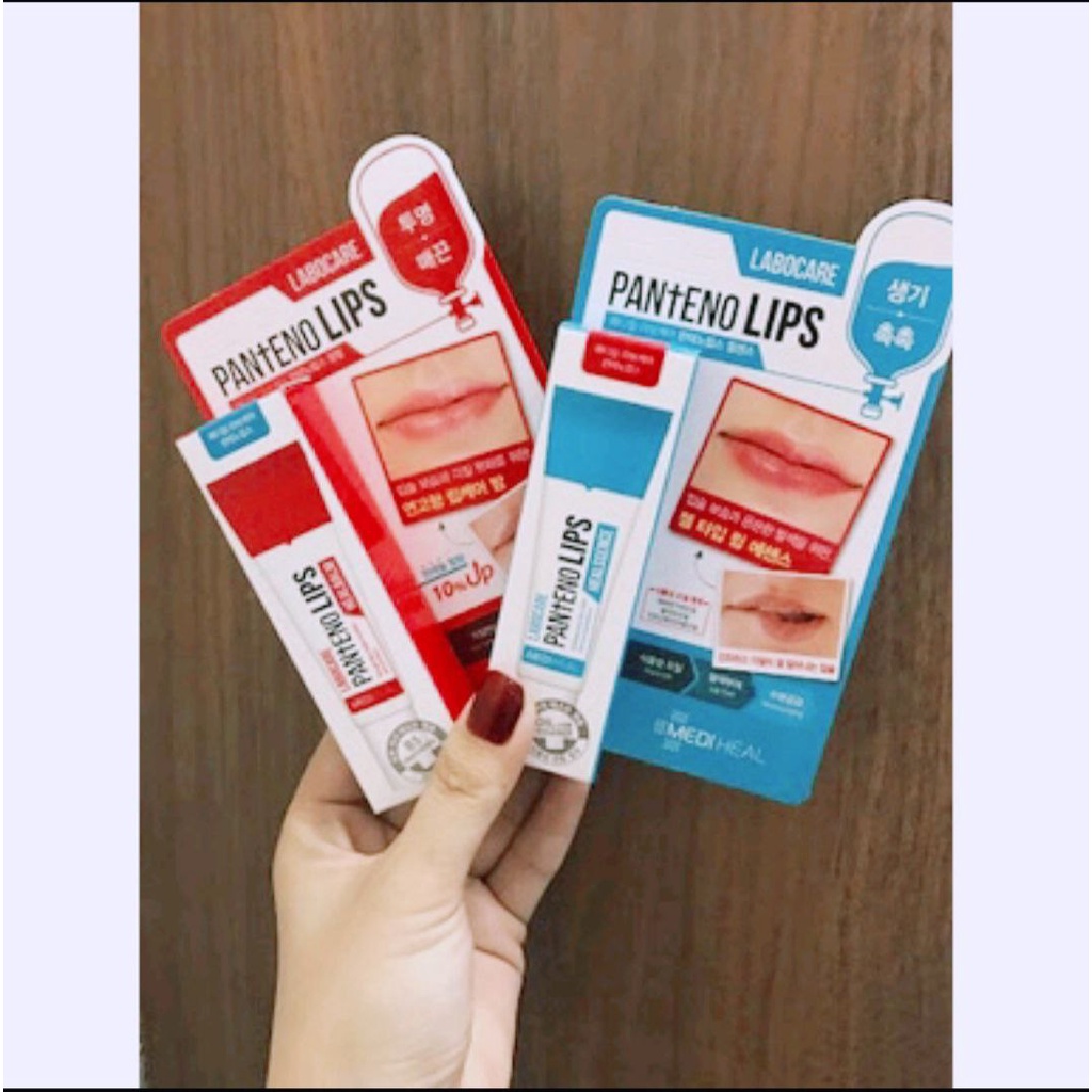 Son dưỡng môi dưỡng ẩm, giảm thâm hiệu quả Mediheal Labocare Pantenolips đủ 3 màu xanh/đỏ/cam Tuýp 10ml