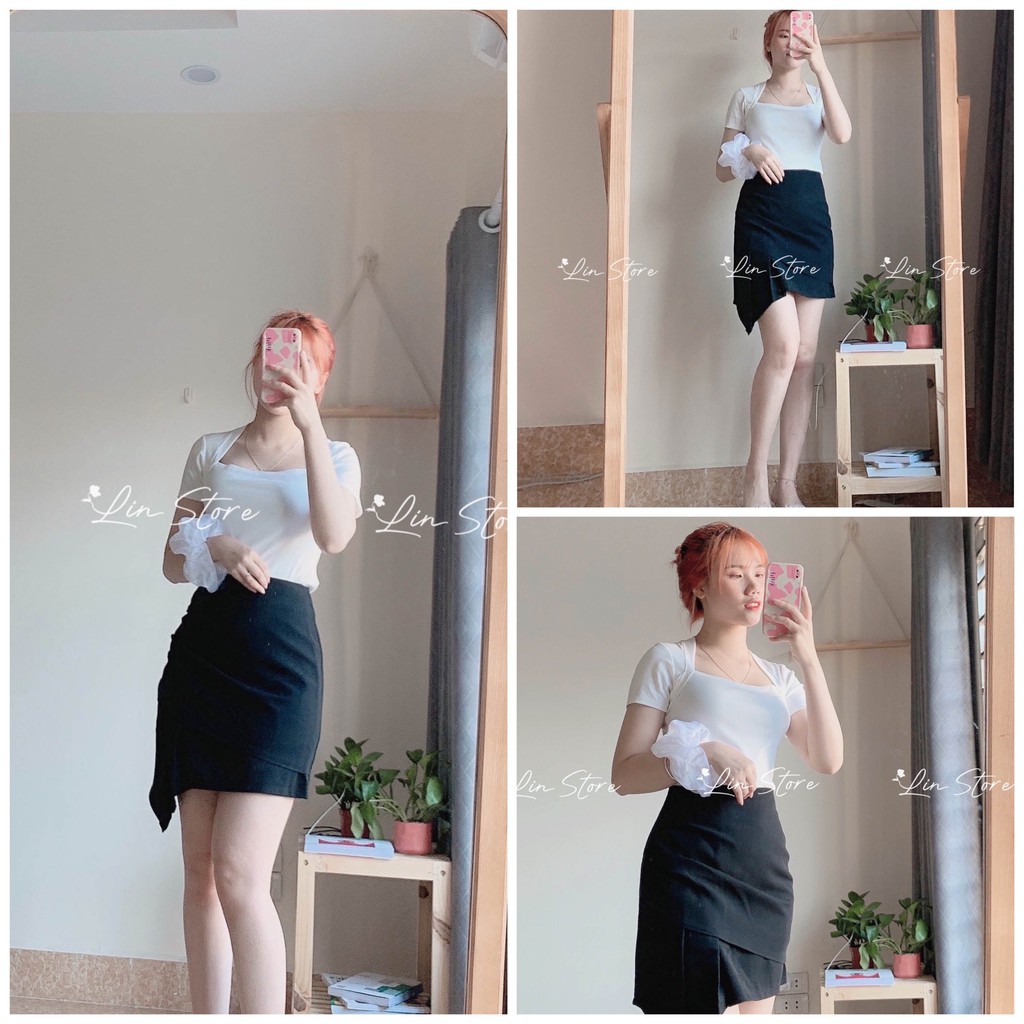 CHÂN VÁY CHỮ A NHÚN EO ⚡️ HÀNG LOẠI 1⚡️ , CHÂN VÁY NHÚN LỆCH TÀ 1 BÊN, CÓ 2 MÀU ĐEN NÂU TRẺ TRUNG ,DỄ MẶC, CÓ LÓT QUẦN | BigBuy360 - bigbuy360.vn