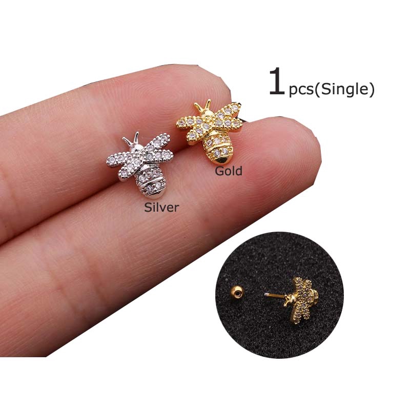 1 Chiếc Khuyên Tai Hình Chú Ong Xinh Xắn