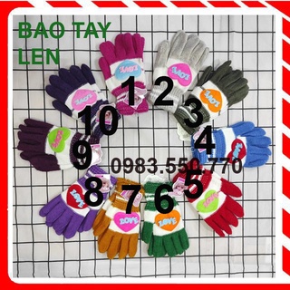 BAO TAY, GĂNG TAY LEN NỮ DÀY ĐI ĐÀ LẠT Bít ngón Giữ ấm, Chống nắng, Bảo vệ da tay