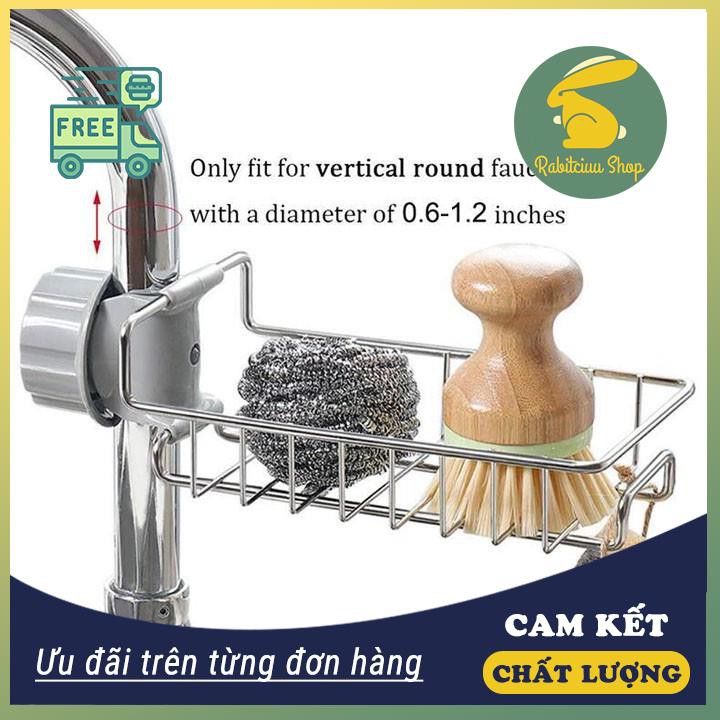 Kệ Để Đồ Rửa Chén Cạnh Vòi Rửa Chất Liệu Inox 304 Chắc Chắn