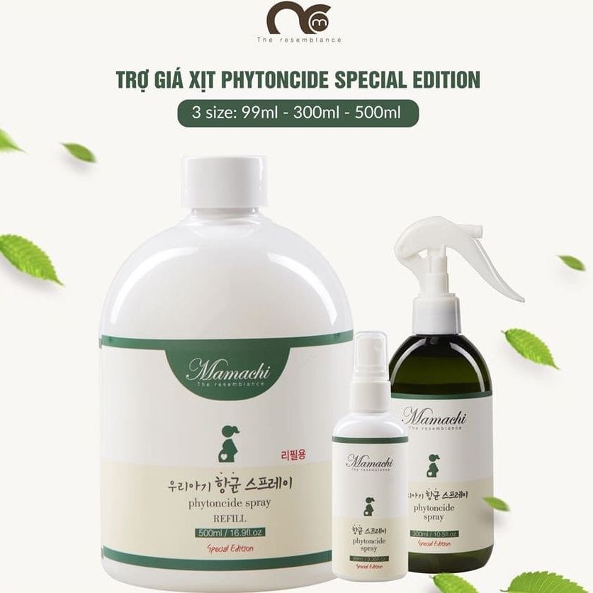 XỊT KHUẨN PHYTONCIDE TƯƠI THANH LỌC & LÀM SẠCH KHÔNG KHÍ, ĐỒ DÙNG SPECIAL EDITION 99ML - XỊT KHUẨN