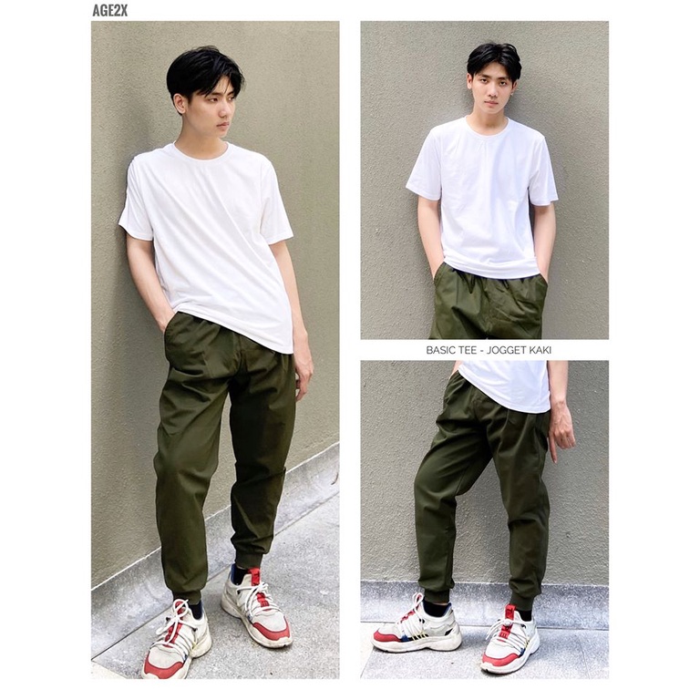 Đỏ Gạch Màu Áo Thun Trơn AGE2X chính hãng hàng VNXH