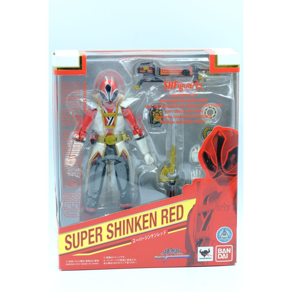 Mô hình SHF Super Shinken Red Chính Hãng Bandai S.H.Figuarts Samurai Sentai Shinkenger Siêu nhân đỏ super sentai