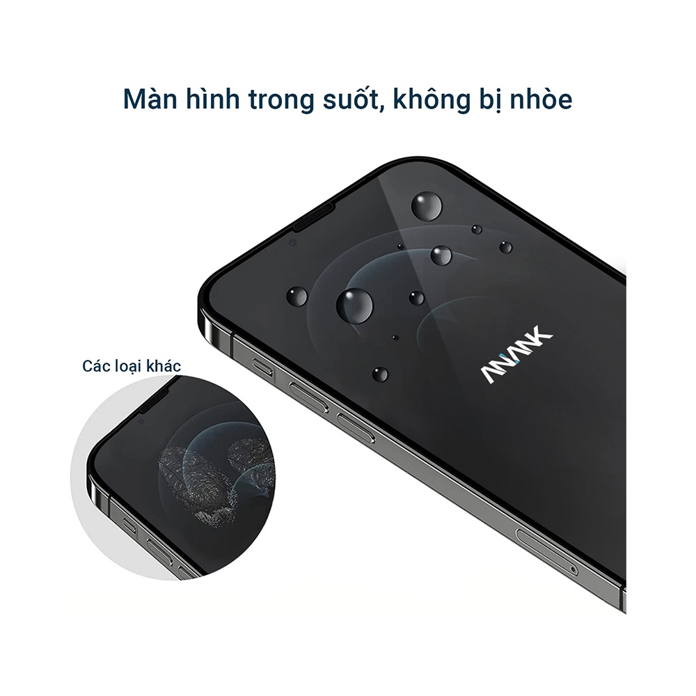 Kính Cường Lực ANANK 3D Curved Clear Cho iPhone 13 Series / 12 Pro Max / 12 Pro / 12 / 12 Mini