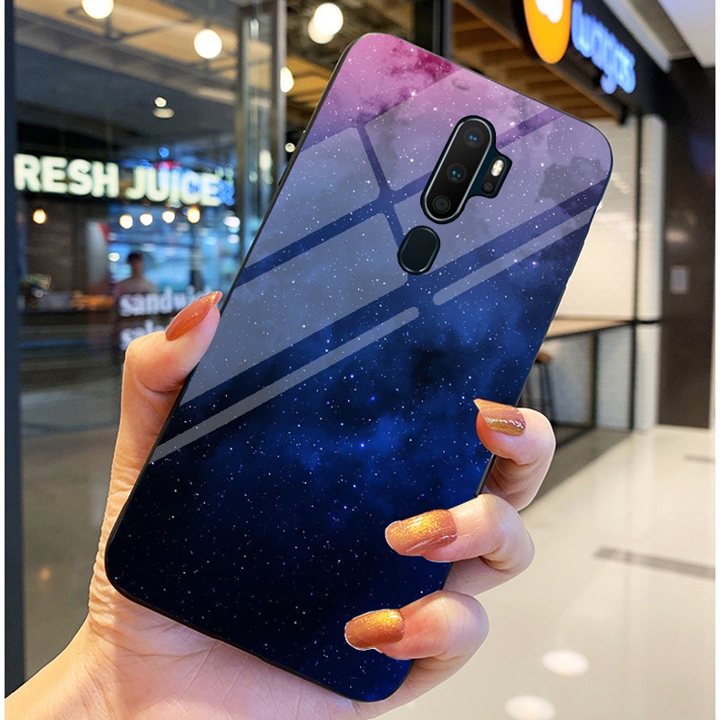 Ốp Lưng OPPO A5 2020, A9 2020 Ốp kính bóng cao cấp Phi Hành Gia