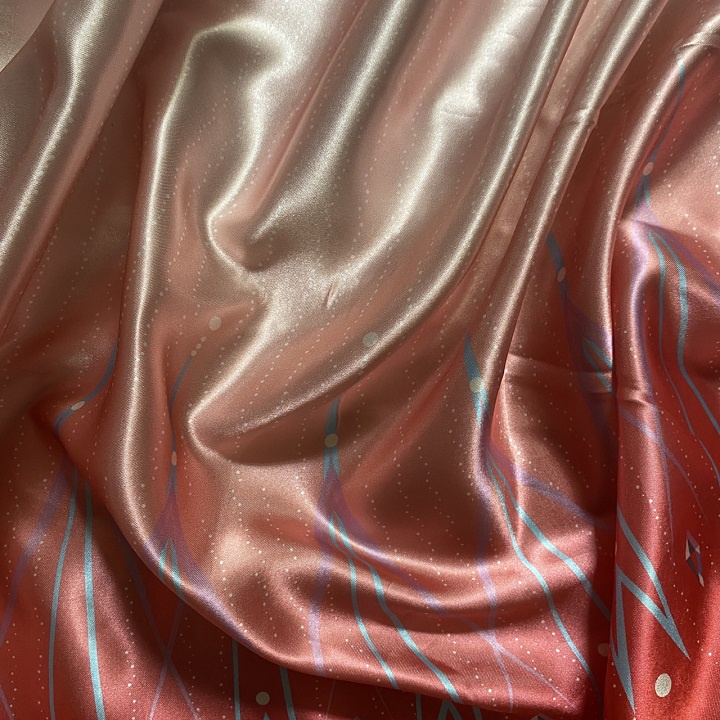 Vải Phi Bóng Bông Chân 2 Đầu Khổ 1m5, Chất Vừa Phải, Bóng Láng, Rũ, Không Co Giãn, Không Cần Lót.