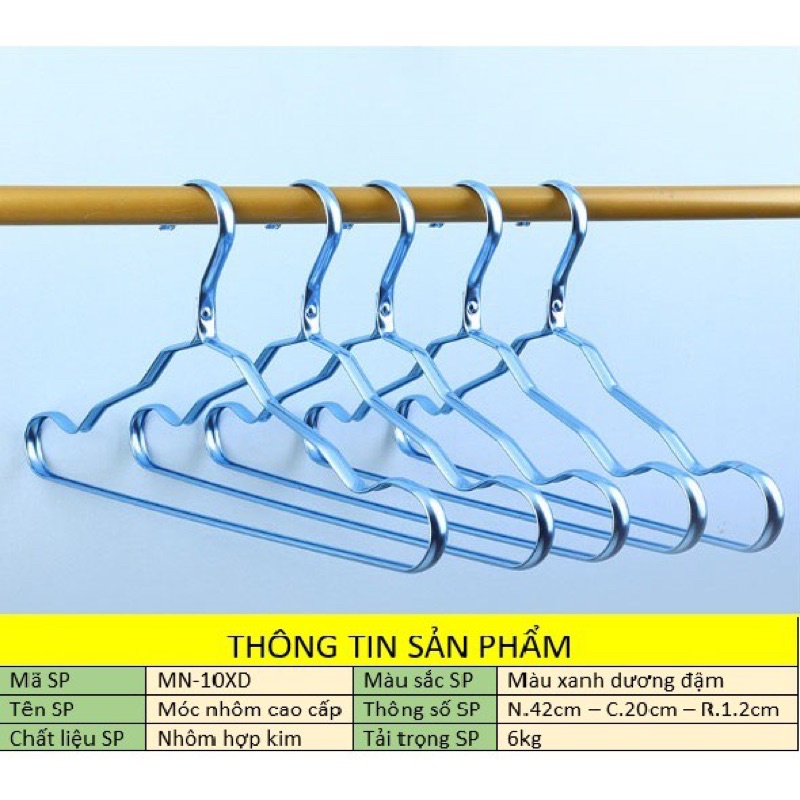 Móc Quần Áo Hàn Quốc Kim Loại Mạ Vàng (set 10 cái màu ngẫu nhiên)