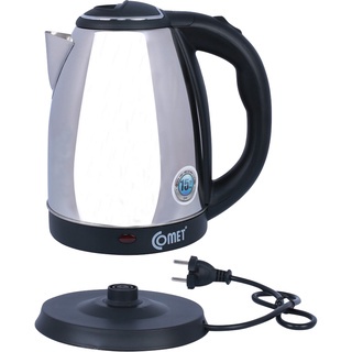 Bình đun Comet CM8215. Công suất 1500W và dung tích 1.5 lít. Đế xoay 360 độ. Chất liệu vỏ Inox. Tự đ