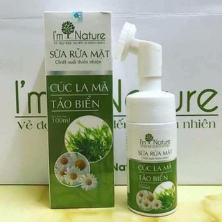Sữa rửa mặt cúc la mã tảo biển - i'm nature - 100 ml