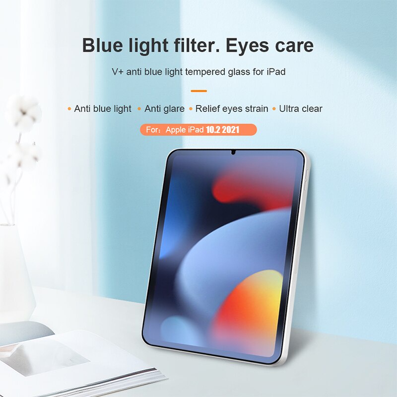 Kính cường lực bảo vệ toàn màn hình thích hợp cho iPad 7 8 9 10.2 2019 2020 2021 10.2 9th Gen A2603 A2604