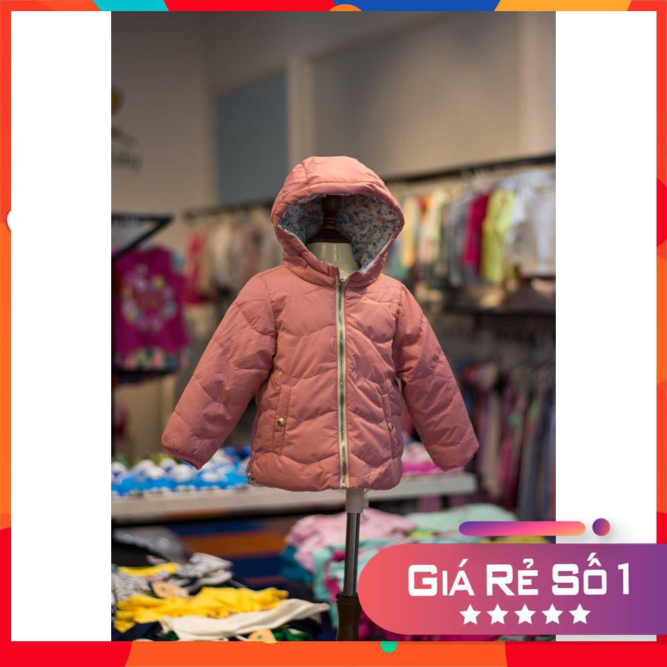 [MẶC ĐƯỢC 2 MẶT] ÁO PHAO BÉ GÁI SIZE 9/12 month - 3/4 years. Trần bông, nhẹ, ấm